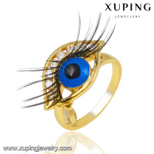 Encanto de la moda 14k chapado en oro CZ anillo de dedo de la joyería de imitación de ojos -13746